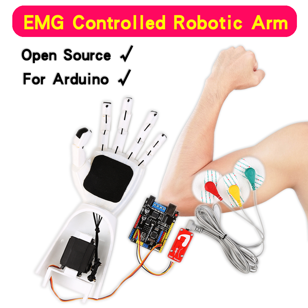 Muscle Sensor Emg - EMG Sensor Robotic Arm Electrical Muscle