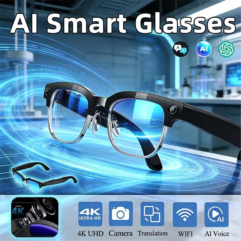 Smart Glasses Lens - 2026 New 8MP Ultra-Wide HD Camera