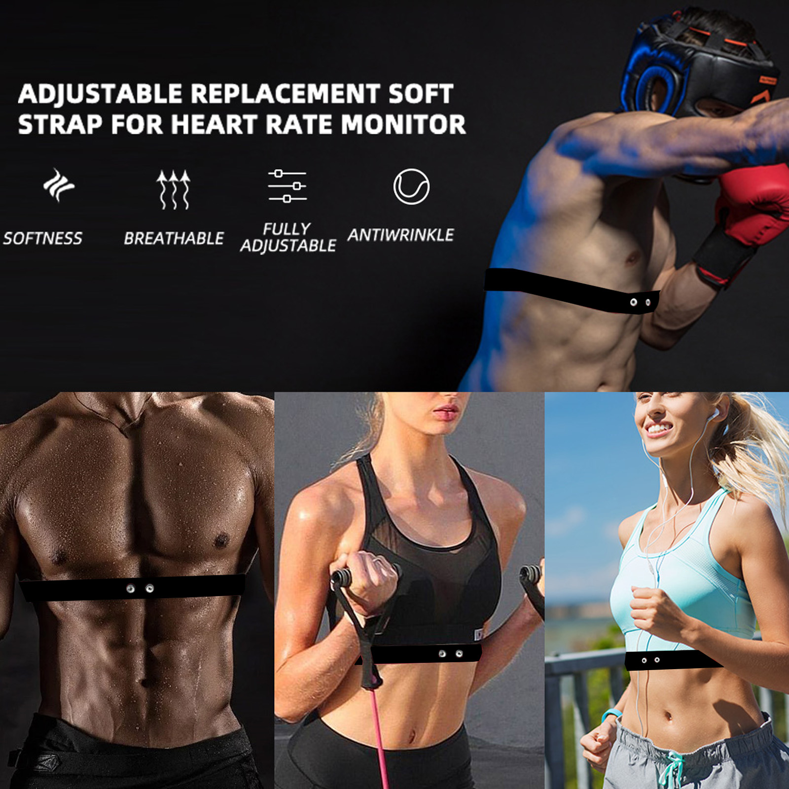 FITCENT Heart Rate Monitor Rep - Breath Rate Monitor ulasan dan harga
