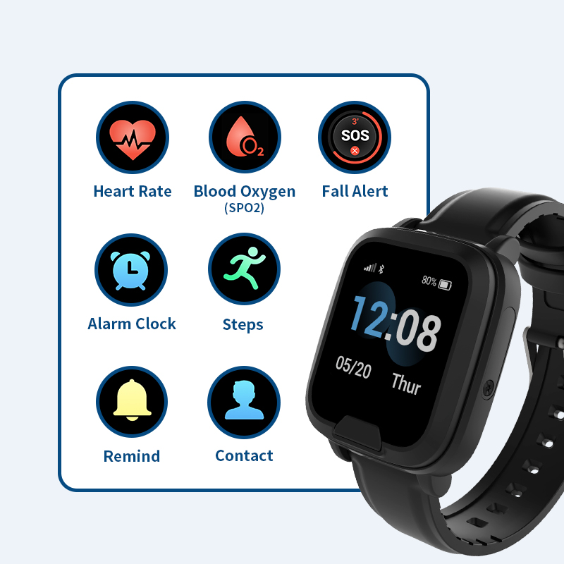 4G Medical Alert Watch Fall De - Fall Detection Watch ulasan dan harga