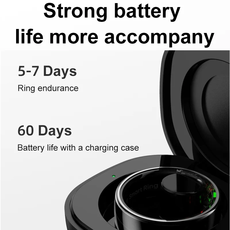 Smart Ring with Charging Case  - Temperature Ring Skin ulasan dan harga
