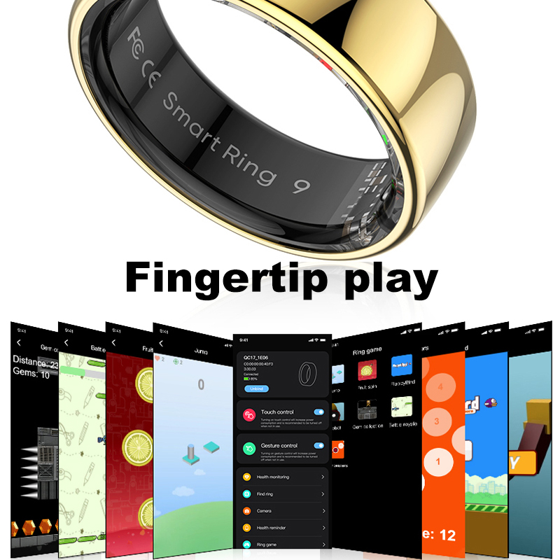 Smart Ring Men Women with Char - Temperature Ring Skin ulasan dan harga