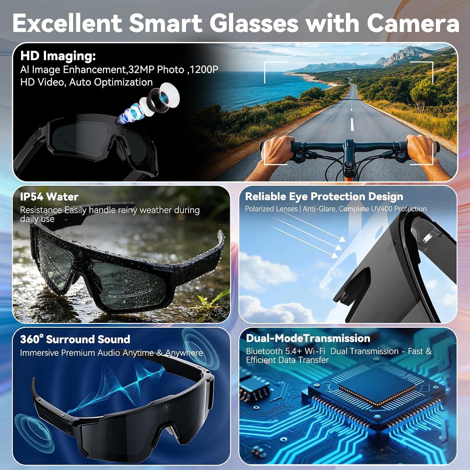 New AI Smart Glasses With Came - Smart Glasses Lens ulasan dan harga