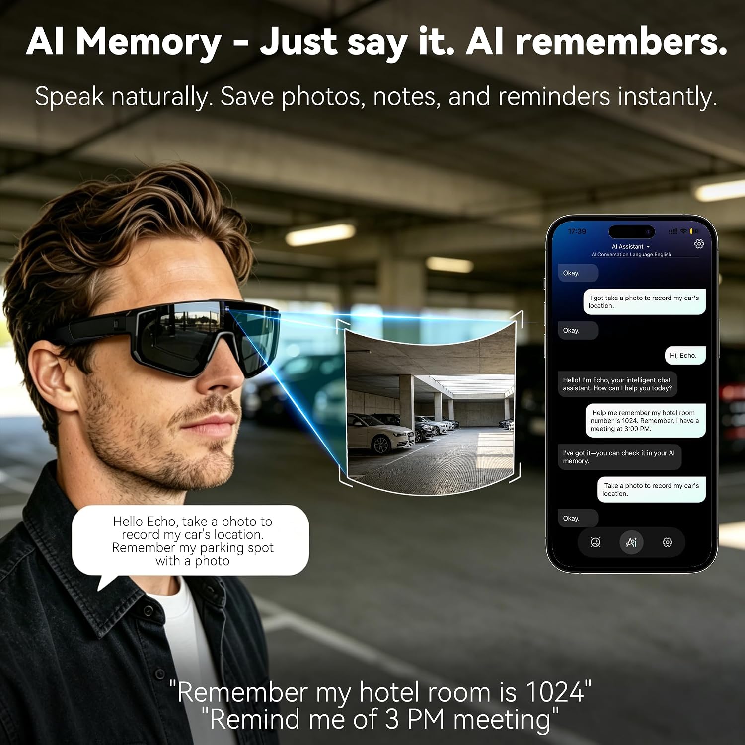 New AI Smart Glasses With Came - Smart Glasses Lens ulasan dan harga