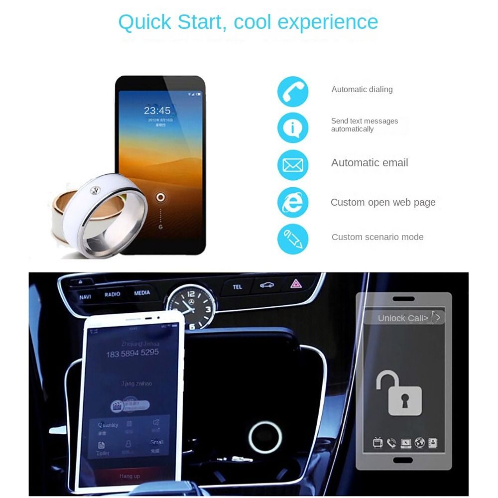 Multifunctional NFC Smart Ring - Smart Ring Nfc Pay ulasan dan harga