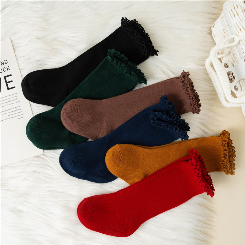 Winter Autumn Baby Girls Ruffl - Baby Sock Oximeter ulasan dan harga