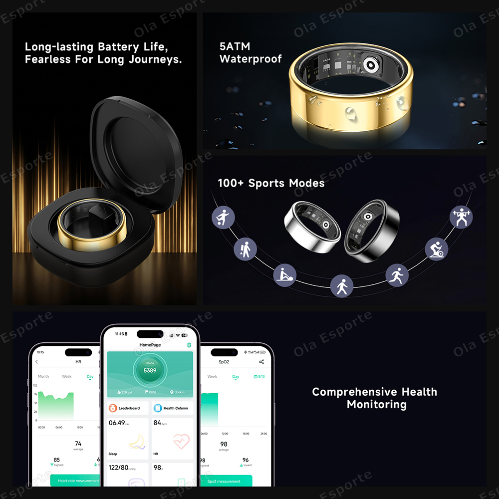 New R09 Smart Ring Men Women w - Temperature Ring Skin ulasan dan harga