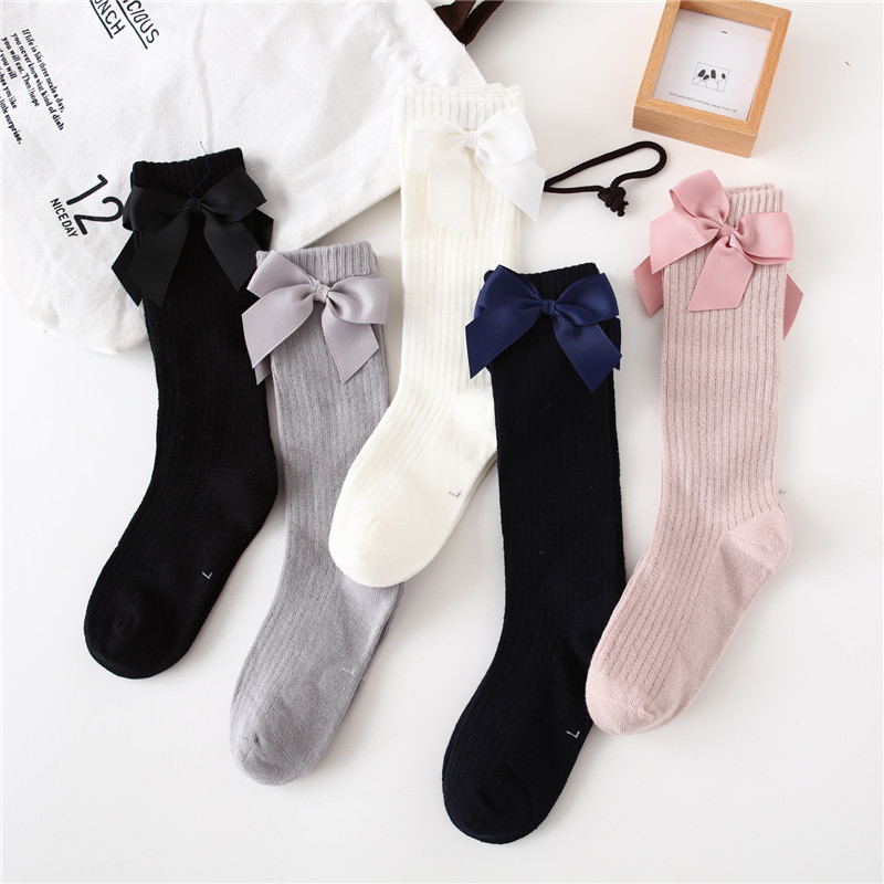 Children Girls Socks With Bows - Baby Sock Oximeter ulasan dan harga