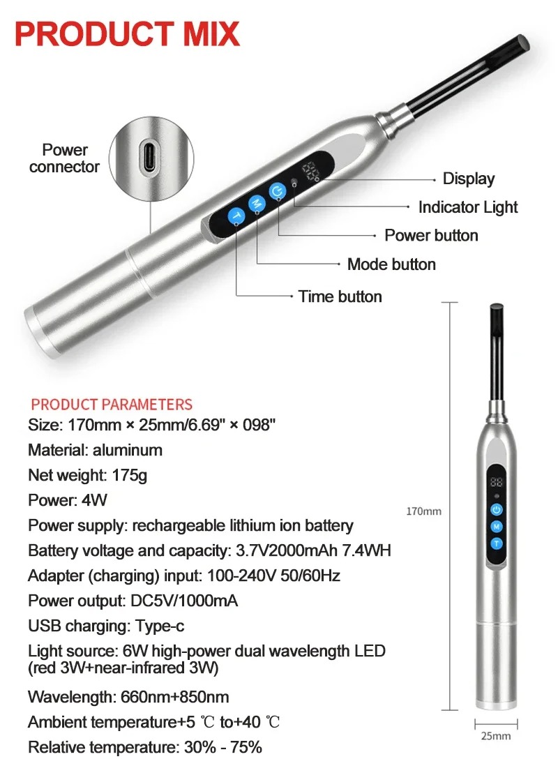 Red Light Therapy Device Canke - Galvanic Skin Sensor ulasan dan harga